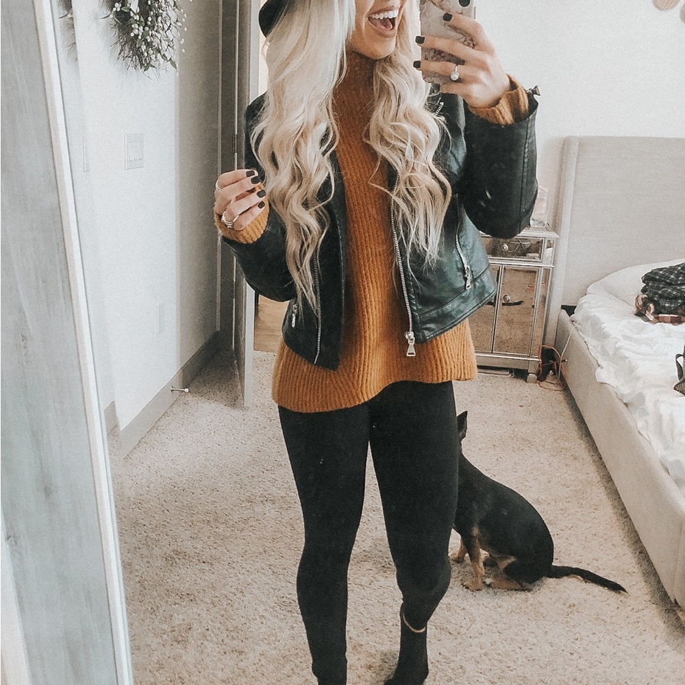Madewell orange sweater